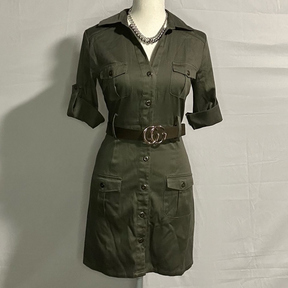 Olive Green Dress
